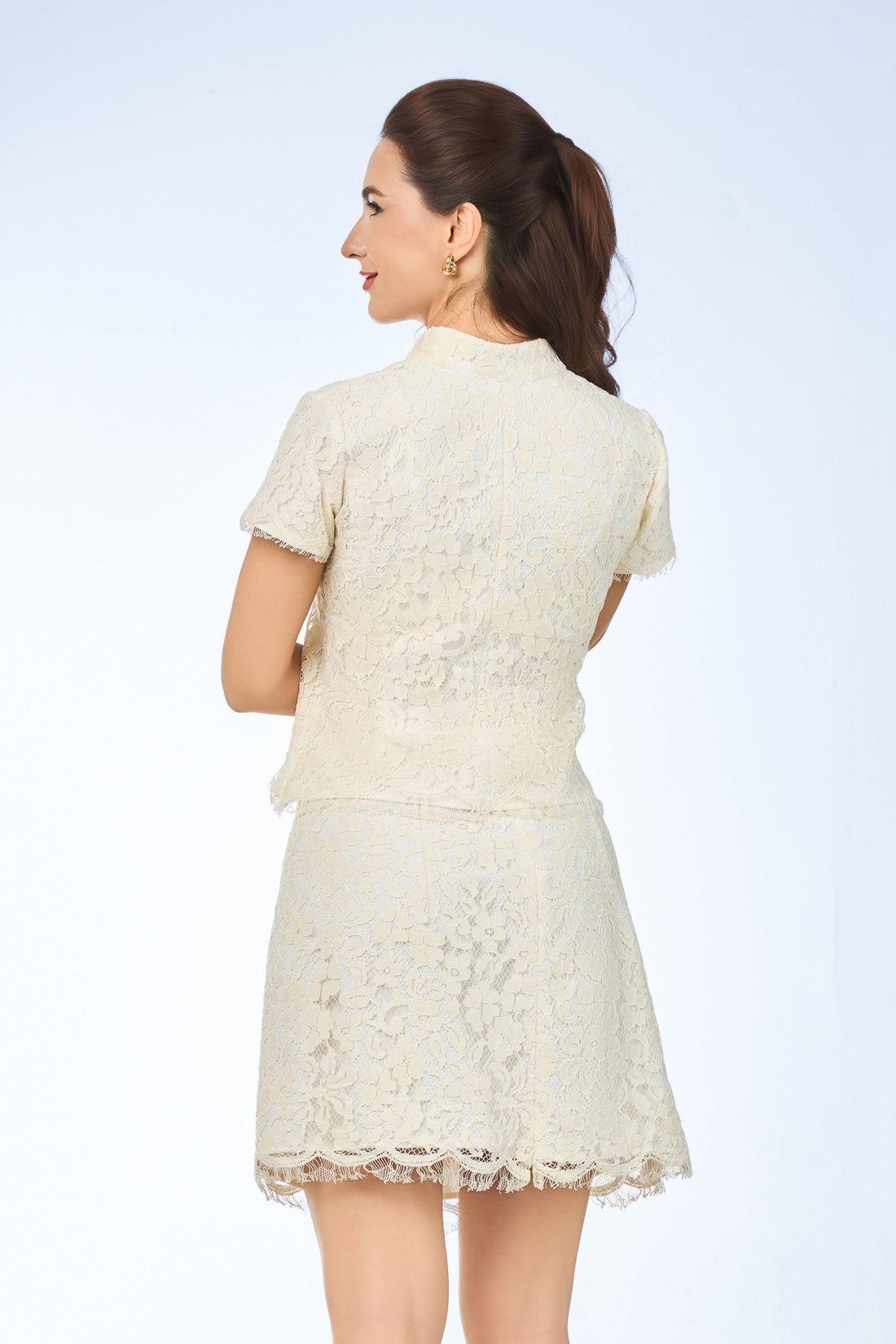 Amara Ivory Lace Top