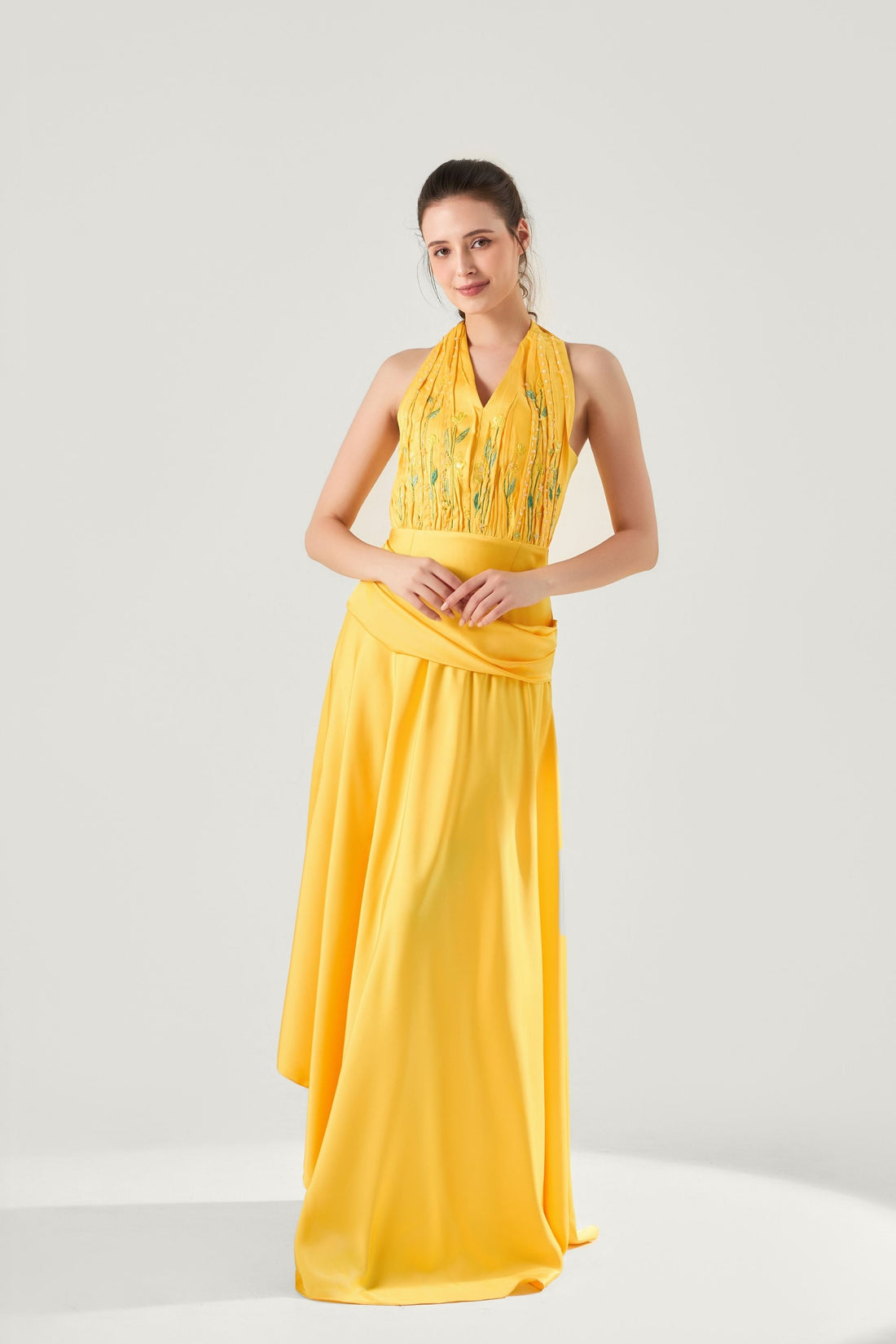 Floria Hand-Embroidered Gown