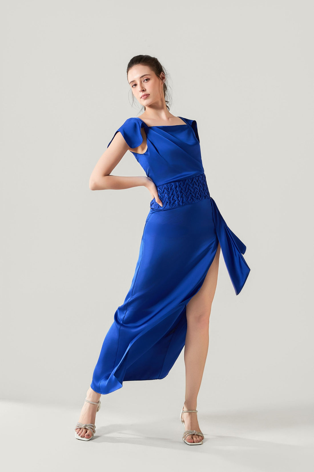 Nocturne Hand-Smocked Gown