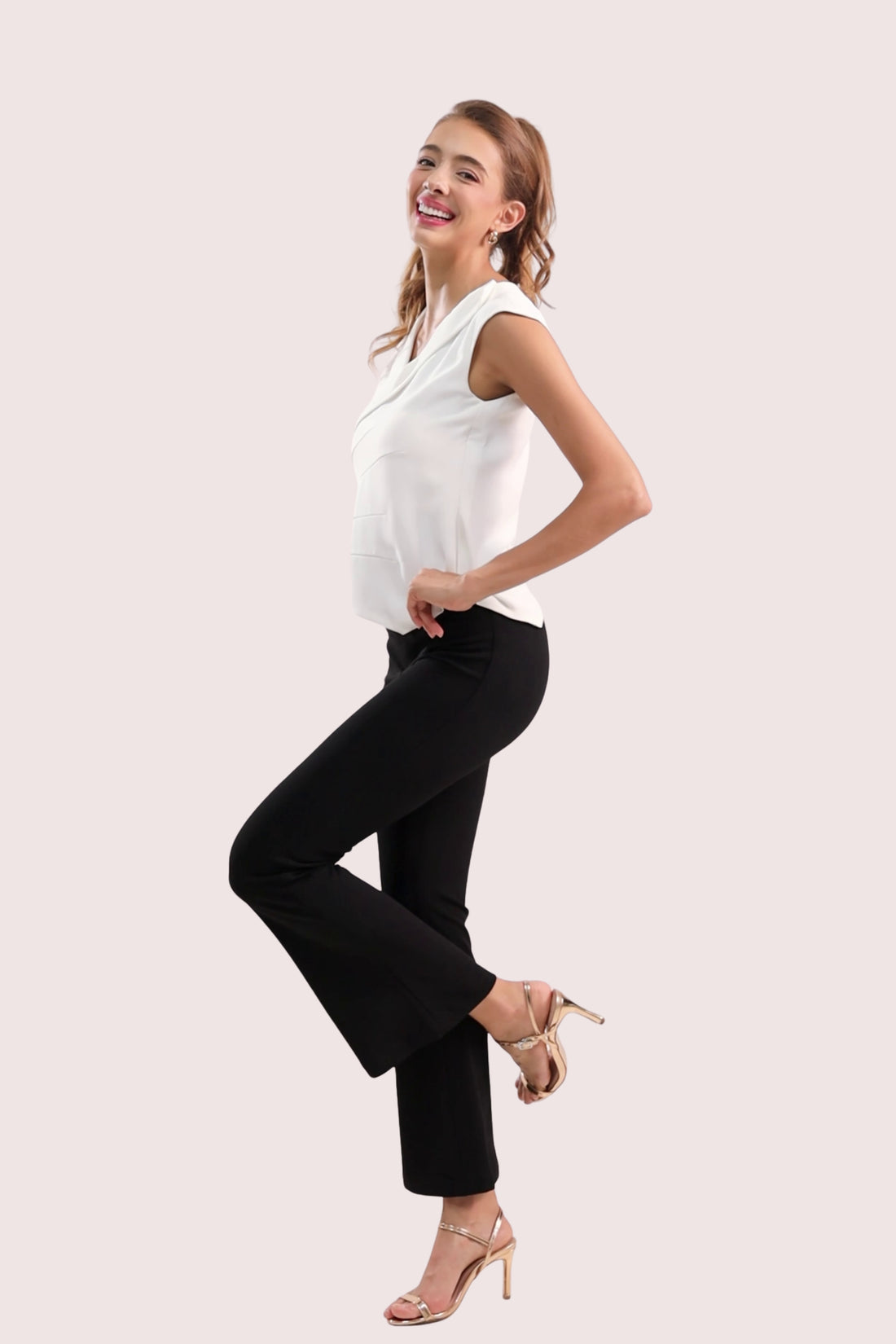 Axis Fold-Collar Blouse