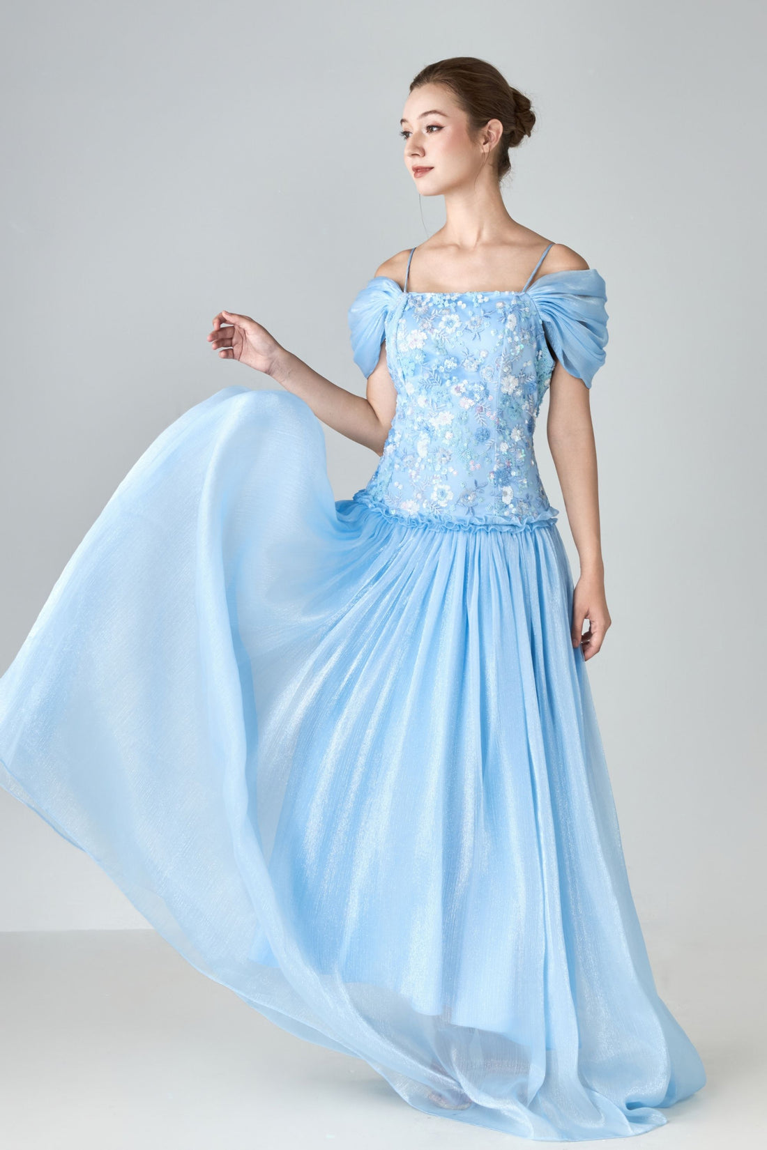 Bluebell Princess Sequin & Organza Dress