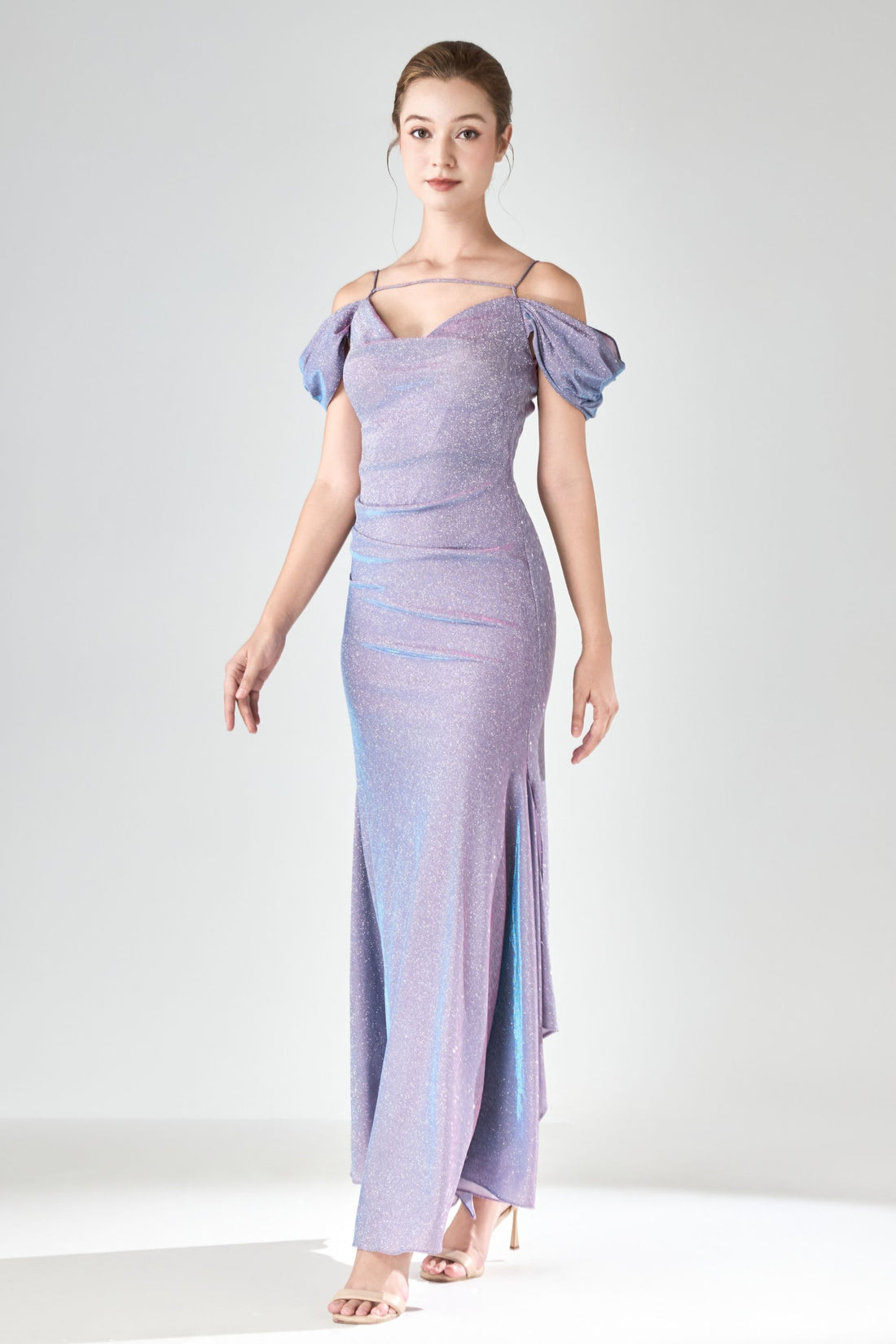 Celeste Sculpted Mermaid Shimmer Dress