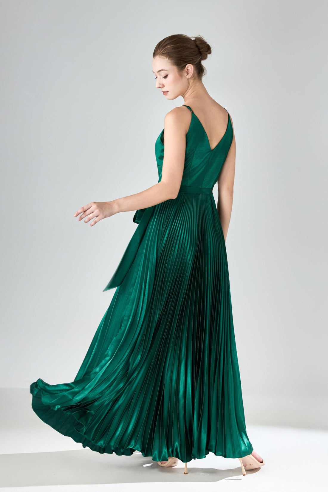 Seraphine Pleated Rose Gown