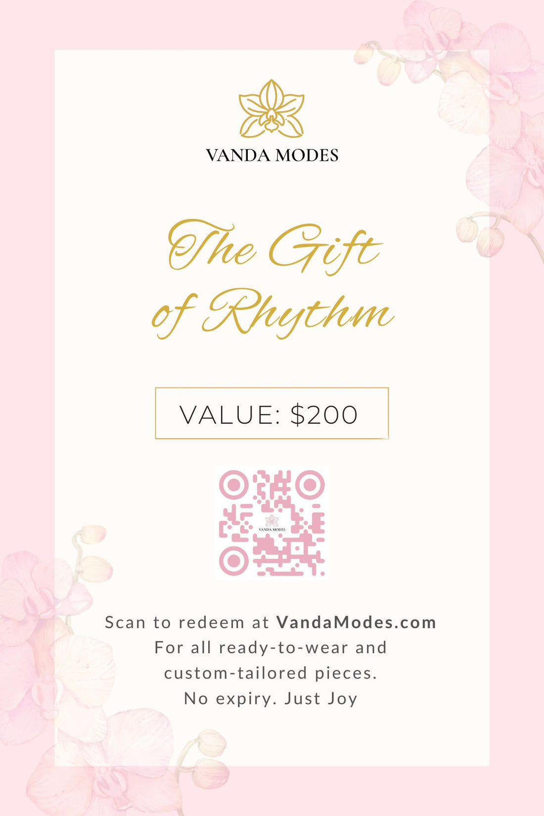 VANDAMOD Digital Gift Card