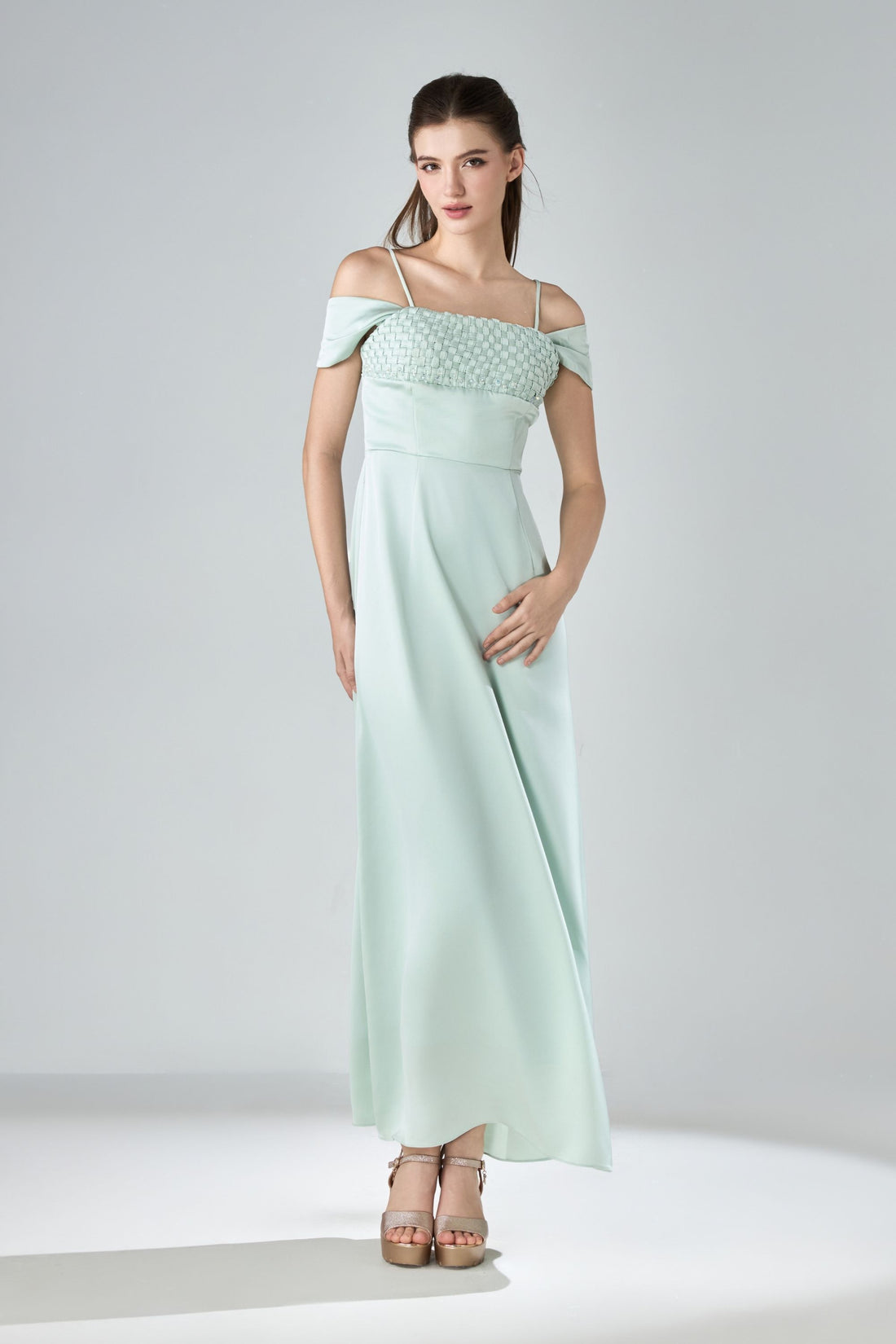 Willow Weave Draped Dress